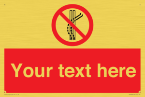 Custom prohibition Do not leave the tow track